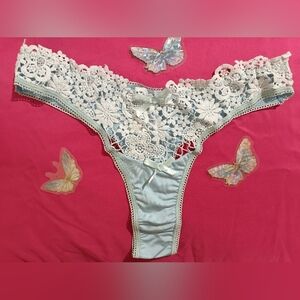 Light Blue Lace Tanga